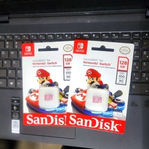 2 brand new SanDisk Nintendo switch 128gb micro sdxc cards